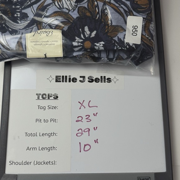 Baird McNutt Murano Linen Short‎ Sleeve Shirt Mens Size XL Slim Fit Blue Floral - Picture 9 of 9